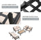 Festival Depot 7 Pieces Patio Conversation Set Sectional Sofa Armchair with Thick Cushions and Coffee Table All Weather Metal Outdoor Furniture for Deck Garden, Beige