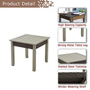 Festival Depot 3 Pieces Patio Bistro Set 2 Dining Armchairs with Seat Cushions and 1 Side Table in Metal Frame Outdoor Furniture for Balcony Garden