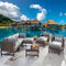 Festival Depot 10 Pieces Outdoor Furniture Patio Conversation Set Combination Sectional Sofa Loveseat All-Weather Wicker Metal Chairs with Seating Back Cushions Side Coffee Table,Gray