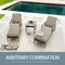 Sports Festival 14 Pieces Outdoor Sectional Sofa Furniture Set Include 6-Seats Dining Set, 5-Seats Loveseat Set Set with Metal Frame, Woven Wicker and Removable Back& Seat Cushions