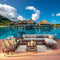Festival Depot 10 Pieces Patio Conversation Set Combination Sectional Corner Sofa Set Outdoor Furniture Chairs with Cushions Side Coffee Table Ottoman, Gray