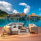 Festival Depot 10 Pieces Patio Conversation Set Outdoor Furniture Combination Sectional Corner Sofa Set All-Weather Woven Wicker Metal Chairs with Seating Back Cushions Side Coffee Table Ottoman, Gray