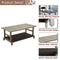 Festival Depot 4 Pcs Patio Conversation Set Wicker Chairs Loveseats with Thick Cushions and Coffee Table in Metal Frame Outdoor Furniture for Deck Garden