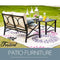 Festival Depot 2pcs Outdoor Furniture Patio Conversation Set Metal Coffee Table Loveseat Armchairs with Seat and Back Cushions Without Pillows for Lawn Beach Backyard Pool, Khaki