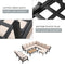 Festival Depot 11 Pieces Patio Conversation Set Sectional Sofa Corner Armchair Ottoman with Thick Cushions and Coffee Table All Weather Metal Outdoor Furniture for Deck Garden, Beige